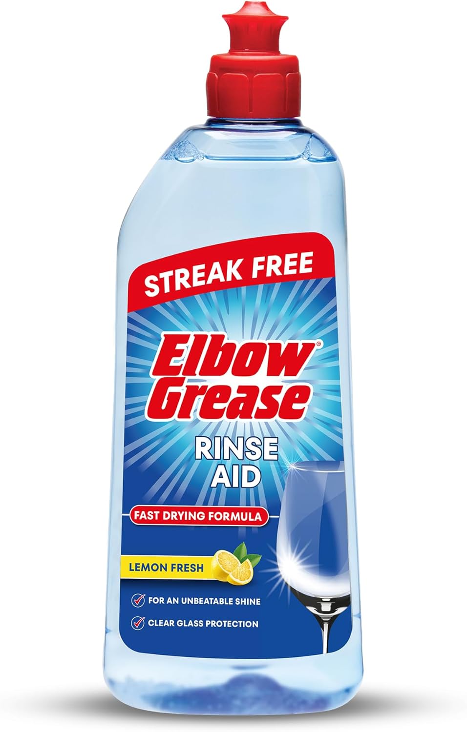 Elbow Grease Rinse Aid | Streak Free Fast Drying Formula | 1 x 500ml