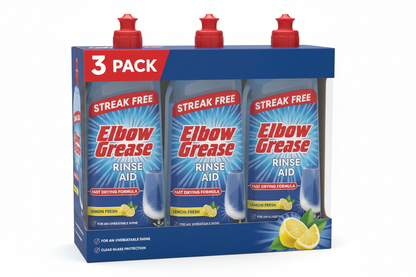 Elbow Grease Rinse Aid | Streak Free Fast Drying Formula | 1 x 500ml