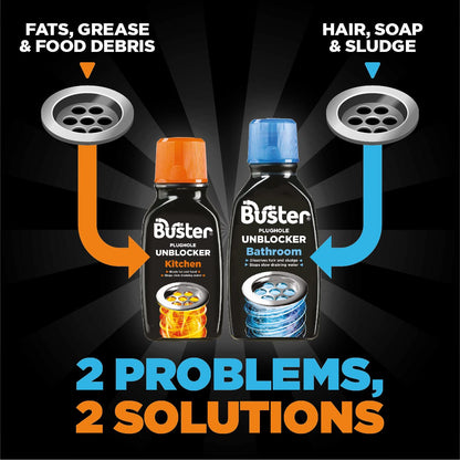 Buster Plughole Unblocker Bathroom 300ml | 3 for Price of 2 Offer