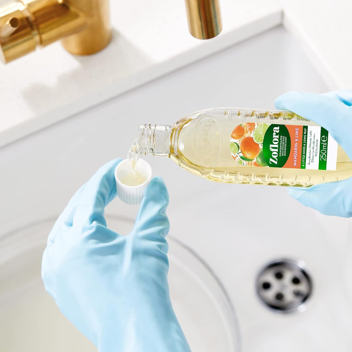 Zoflora Mandarin & Lime Concentrated Multipurpose Disinfectant Liquid | 1 x 250ml