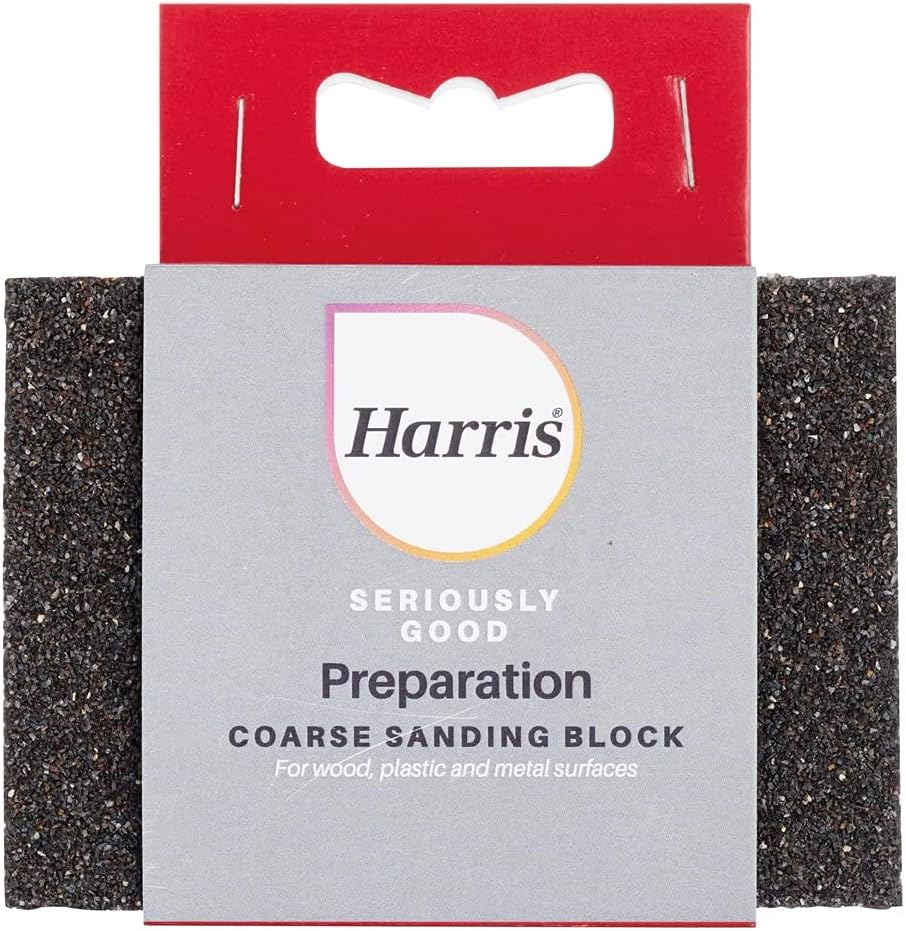 Harris Seriously Good Corse Sanding Block - Black- 5 Pack