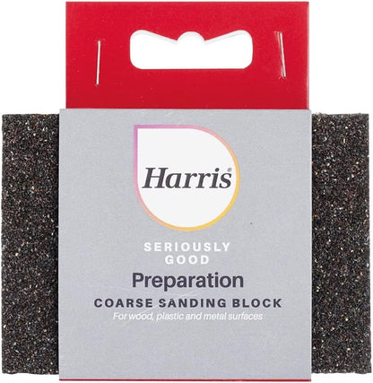 Harris Seriously Good Corse Sanding Block - Black- 5 Pack