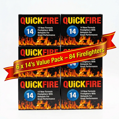 Fire Lighters Quickfire Firelighters 6 x 14 Pack