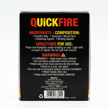 Fire Lighters Quickfire Firelighters 6 x 14 Pack