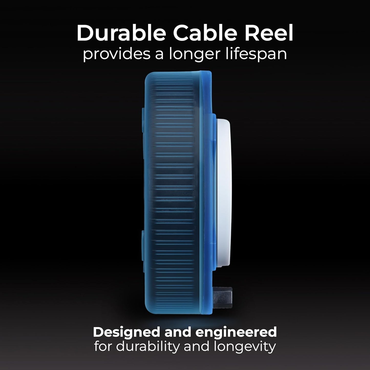 Masterplug Mct1010/4Bl Four Socket 10A Cassette Cable Reel With Thermal Cut-Out, 10 Metres, Blue