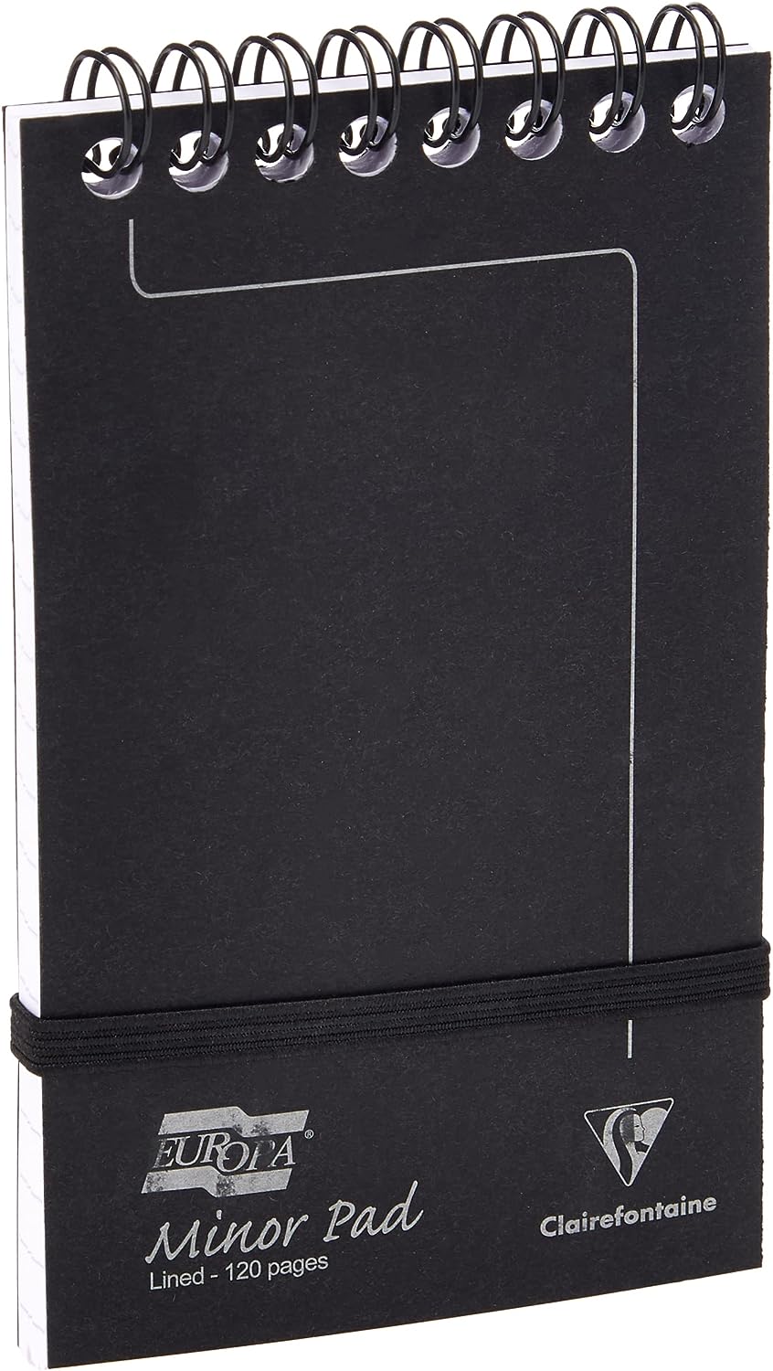 Clairefontaine Europa Minor Notebook 127x76mm Black (Pack of 10) 3012Z