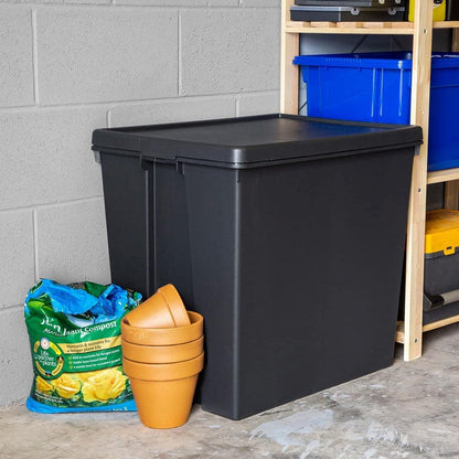 Wham Bam Black Recycled Storage Box 92 Litre