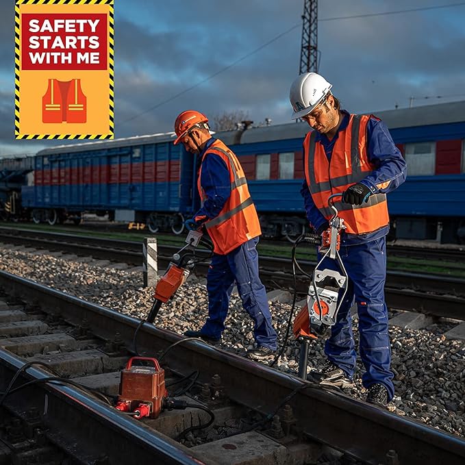 Hi Visibility Vest/Waiscoat ORANGE & Black Piping Conforms to EN ISO 20471 Standard {All Sizes}