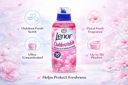 Lenor Outdoorable Floral Fresh Fabric Conditioner Liquid 50 Washes
