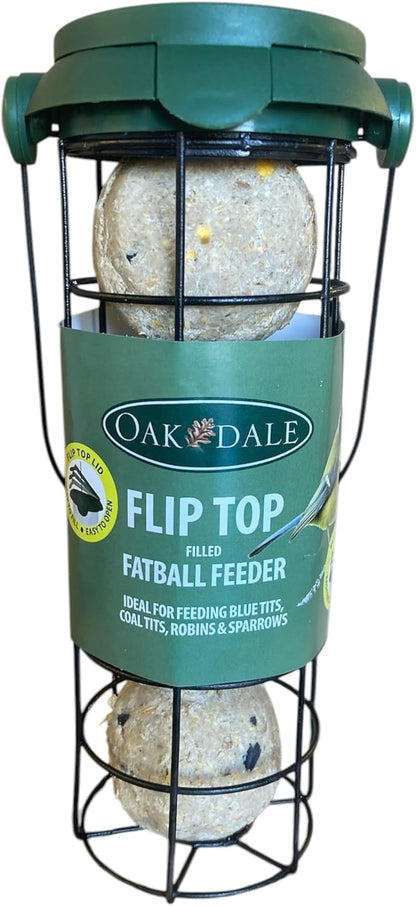 Oakdale Flip Top Premium Filled Fatball Garden Wildbird Birdfeeder