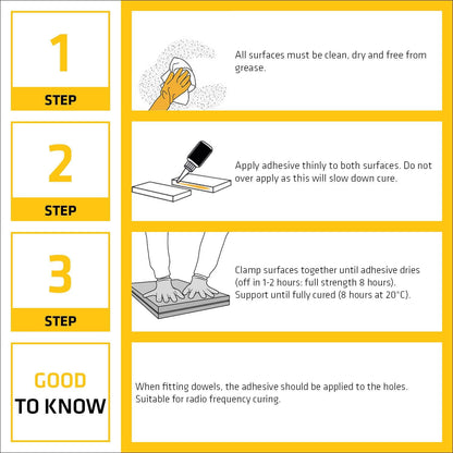 Everbuild 502 All Purpose Weatherproof Wood Adhesive | 1 x 5 Litre
