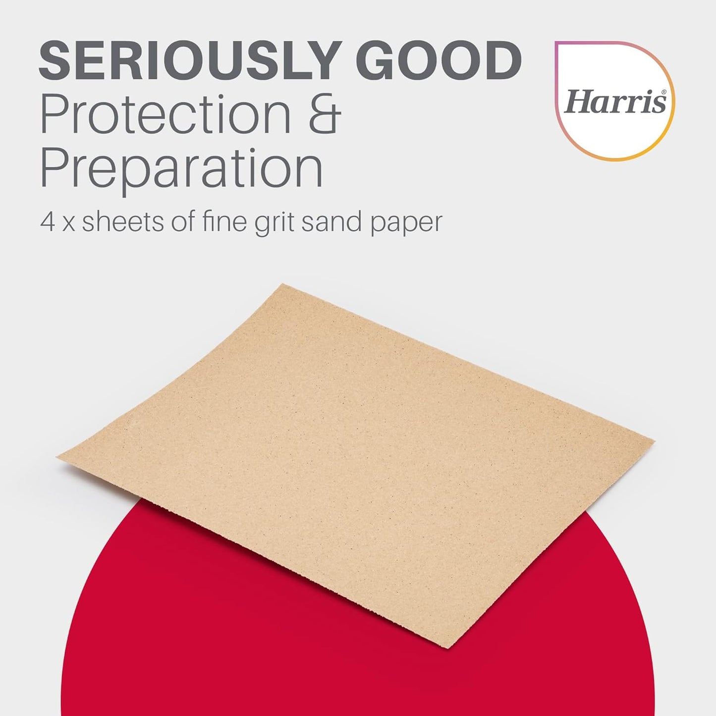 Harris Seriously Good Preparation Sandpaper Fine 4pk