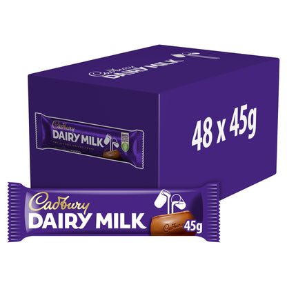 Cadbury Dairy Milk Pack 48 x 45g Bars {Full Case}