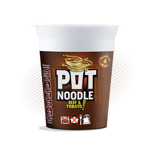 Pot Noodle Beef & Tomato Flavour 12x90g