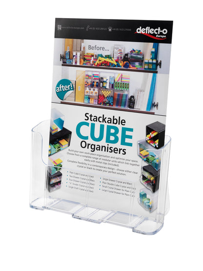 Deflecto Literature Holder A4 Portrait Clear - 77001