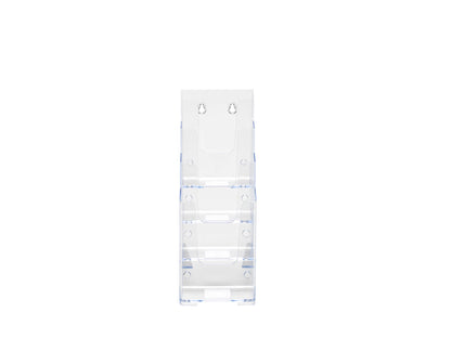Deflecto Literature Holder 4 Tier DL Portrait Clear - 77701