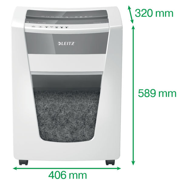 Leitz IQ Office Pro Micro Cut Shredder 30 Litre 17 Sheet White DS 80051000