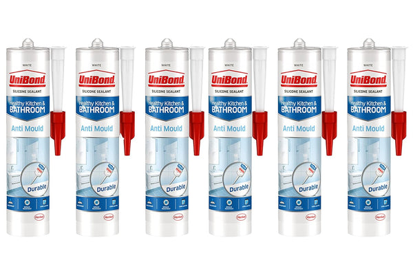 Unibond Anti-Mould Bathroom & Kitchen Sealant Translucent 274g