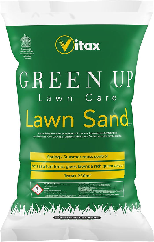 Vitax Green Up Lawn Sand & Moss Control- 250sqm Bag