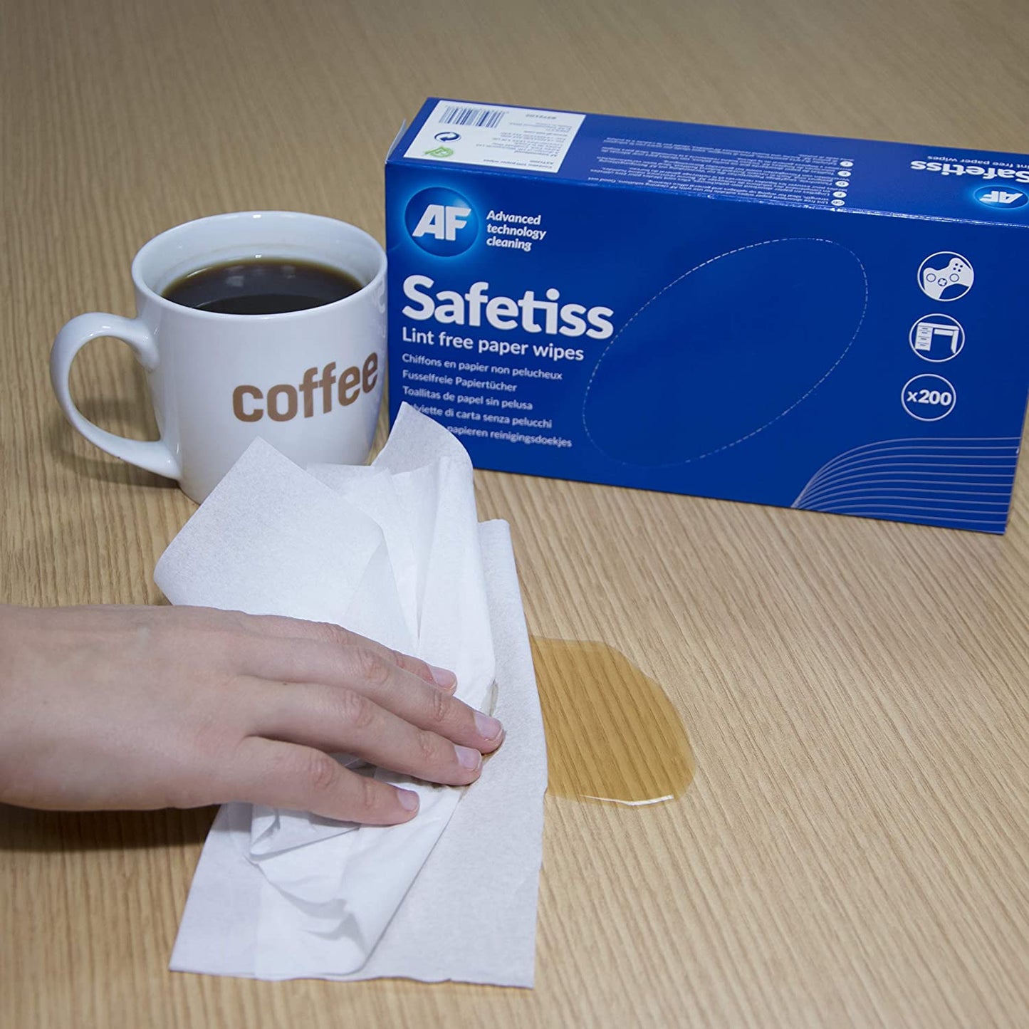 AF Safetiss Lint Free Paper Wipes Pack 200's
