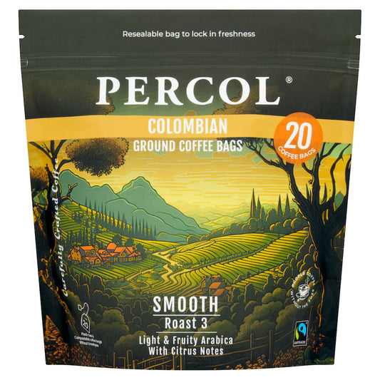 Percol Colombian Coffee Bags 8g Pack 20s