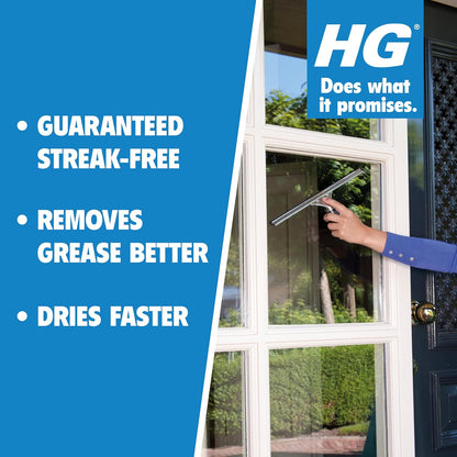 HG Glass and Mirror Cleaner, Streak-Free Glass Cleaner 500ml