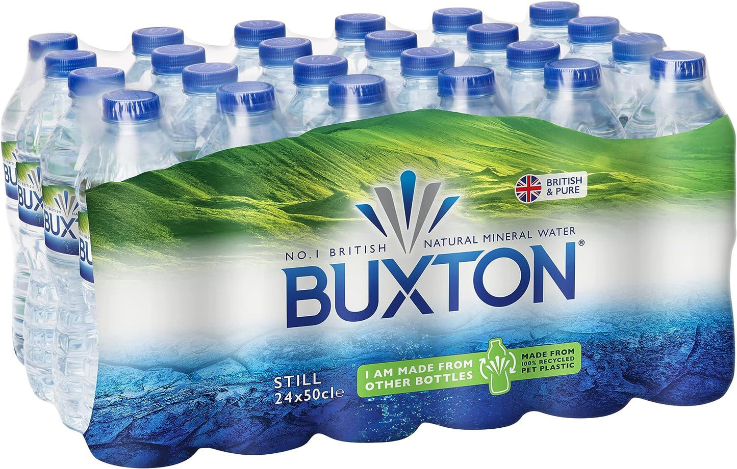 Buxton Still Mineral Water 50cl Plastic Bottles (Pack of 24)