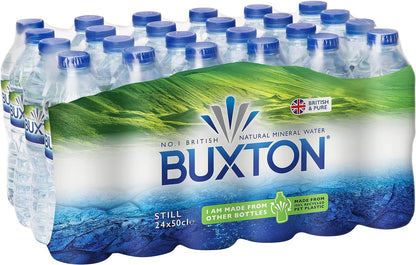 Buxton Still Mineral Water 50cl Plastic Bottles (Pack of 24)