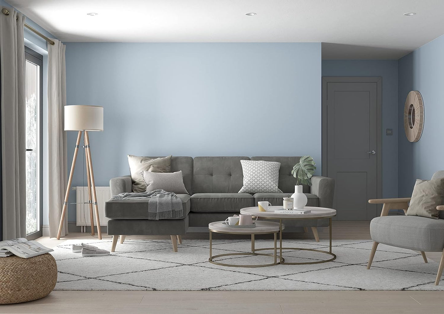 Dulux Walls & Ceilings Matt Emulsion Paint | Bright Skies | 1 x 2.5 Litre