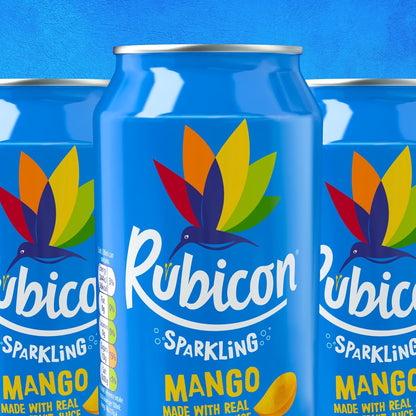 Rubicon Sparkling Mango Drink | 24 x 330ml Cans