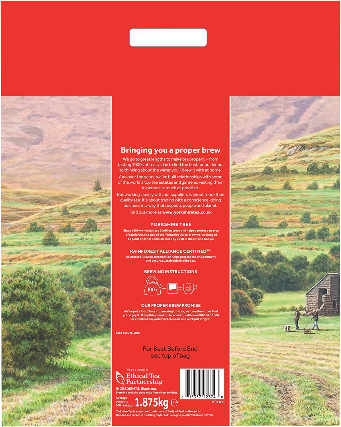 Yorkshire Tea Bags (Pack of 600) 5006 - UK BUSINESS SUPPLIES
