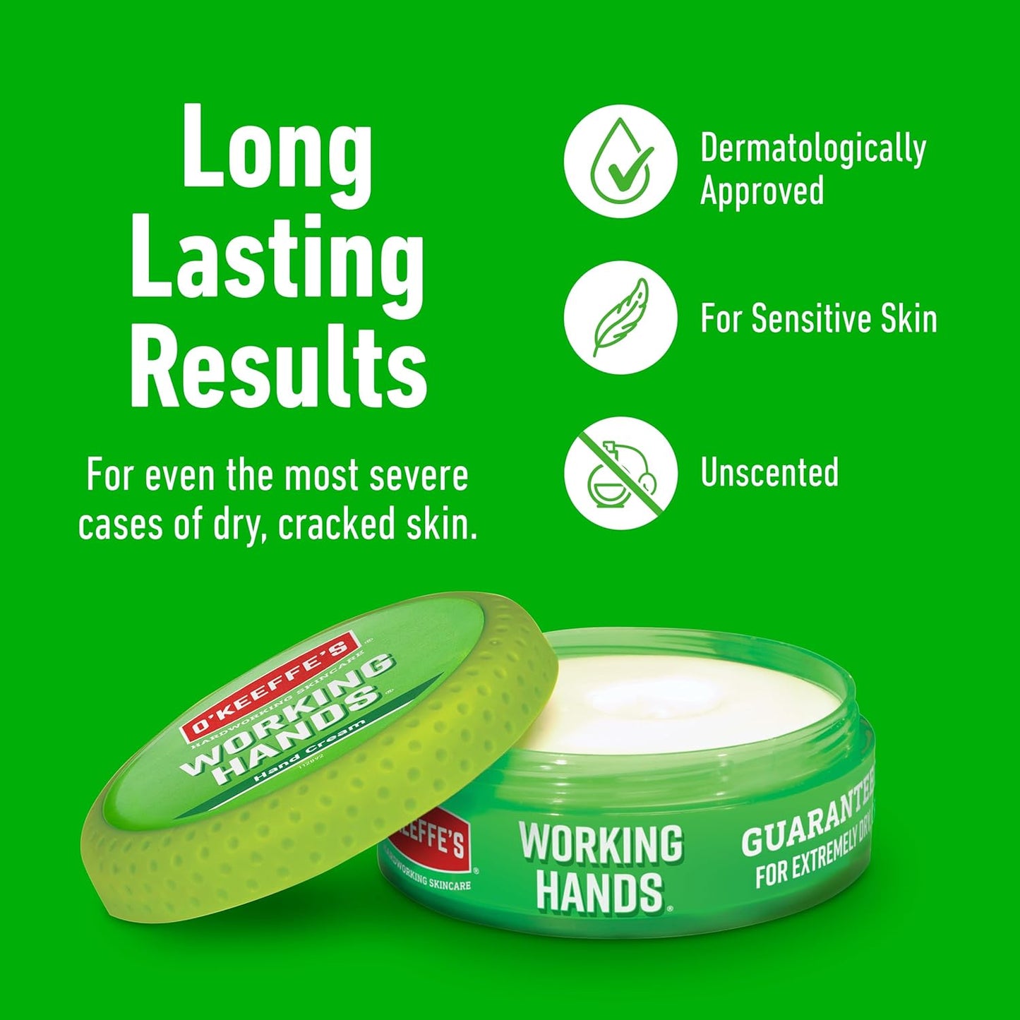 O’Keeffe’s Working Hands | Hand Cream for Extremely Dry, Cracked Hands | 96g Jar