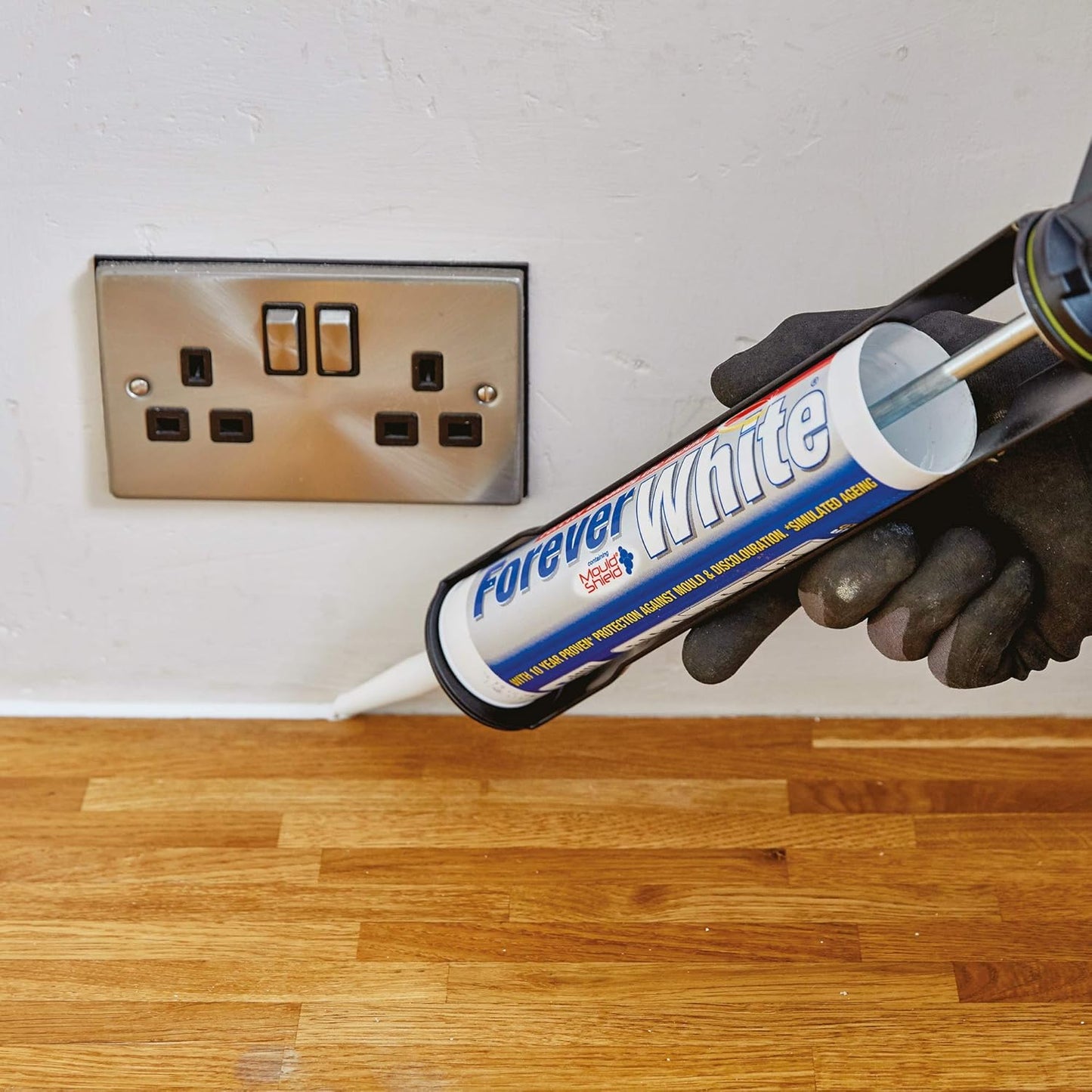 Everbuild Forever Ivory Anti-Mould Silicone Sealant  Ivory | 295ml