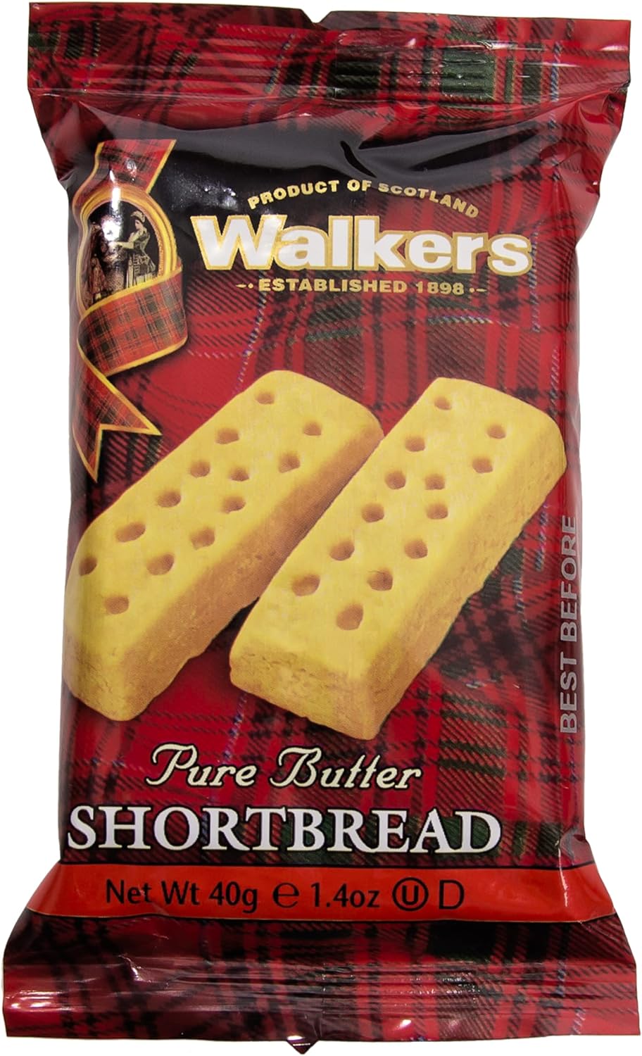 Walkers Pure Butter Shortbread Fingers - 120x40g TWIN PACKS