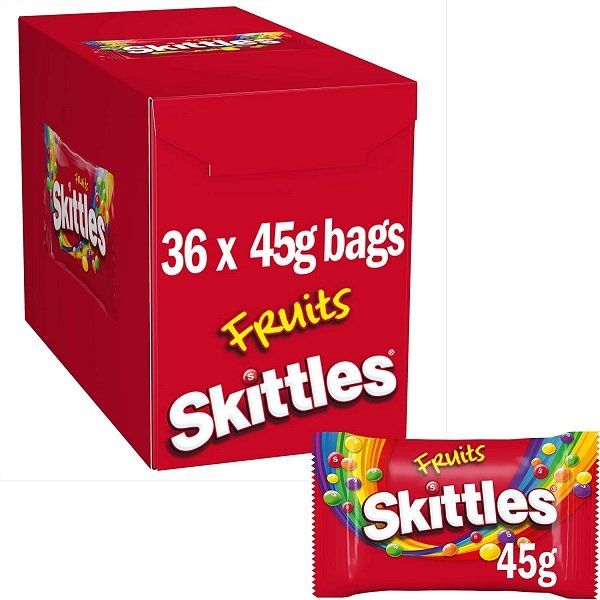 SKITTLES Fruits Sweets Bag 36 Pack | 36 x 45g Bags
