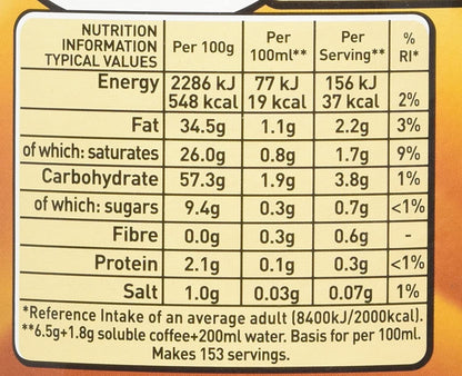 Nestle Coffee-Mate 550g (Resealable plastic lid, doesn't require refrigeration)