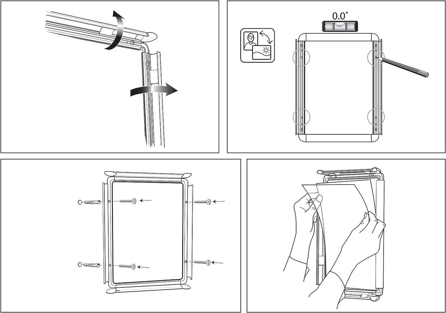 Nobo Premium Plus A1 Poster Frame Sign Holder with Snap Frame 1902211