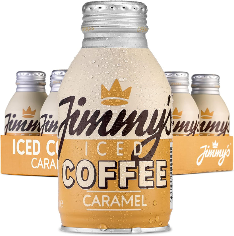 Jimmys Iced Coffee Caramel Bottle Can 12 x 275ml