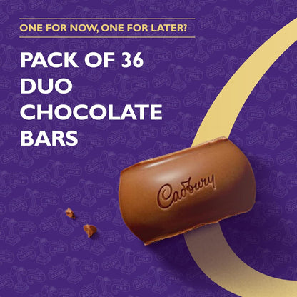 Cadbury Dairy Milk Duo Chocolate Bars | 36 x 54.4g