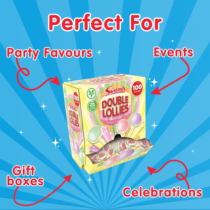 Swizzels Double Lollies Dispenser Box x 100's | 3 Box Bundle