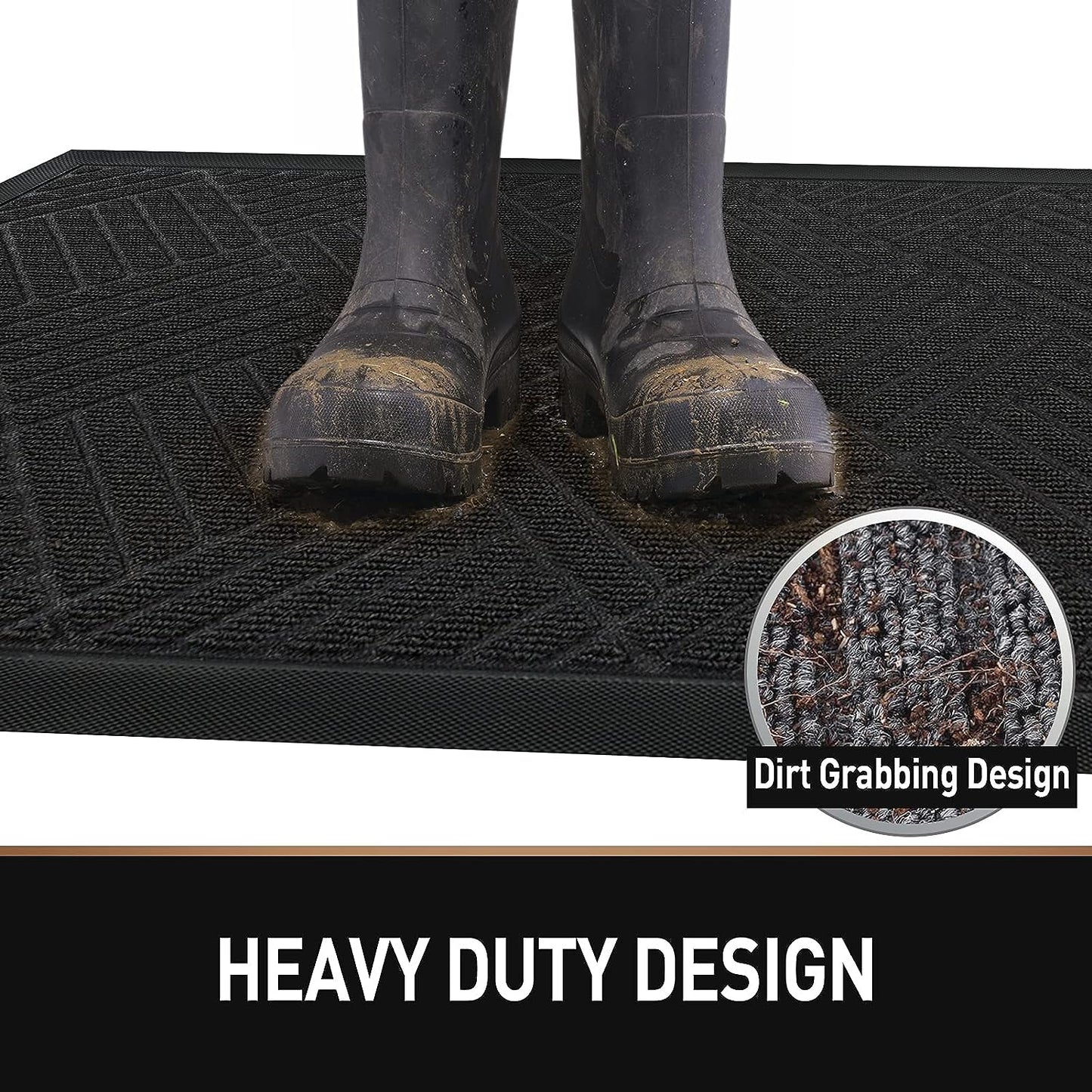 Addis Thirsk Door Mat Indoor and Outdoor, 40 x 60 cm