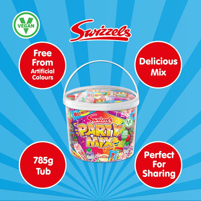 Swizzels Party Treats Large Sweets Tub A Large Assortment of Delicious and Fruity Sweets Lollies Perfect for Parties | 3 Pack Bundle