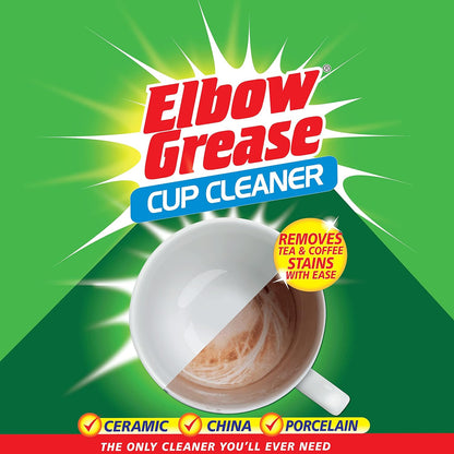 Elbow Grease Cup Cleaner Granules | Easy Tea & Coffee Stain Remover | 1 x 350g