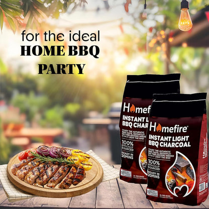 Homefire 2 x 1kg Instant Light Charcoal