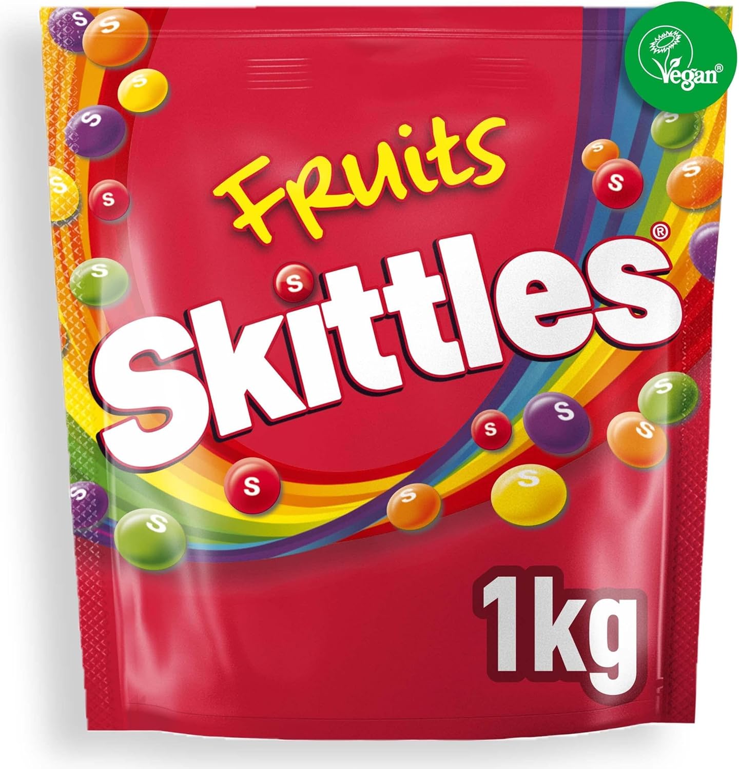 Skittles Sweets Bag, Fruit Flavoured | 1 Kilo Bag | Vegan