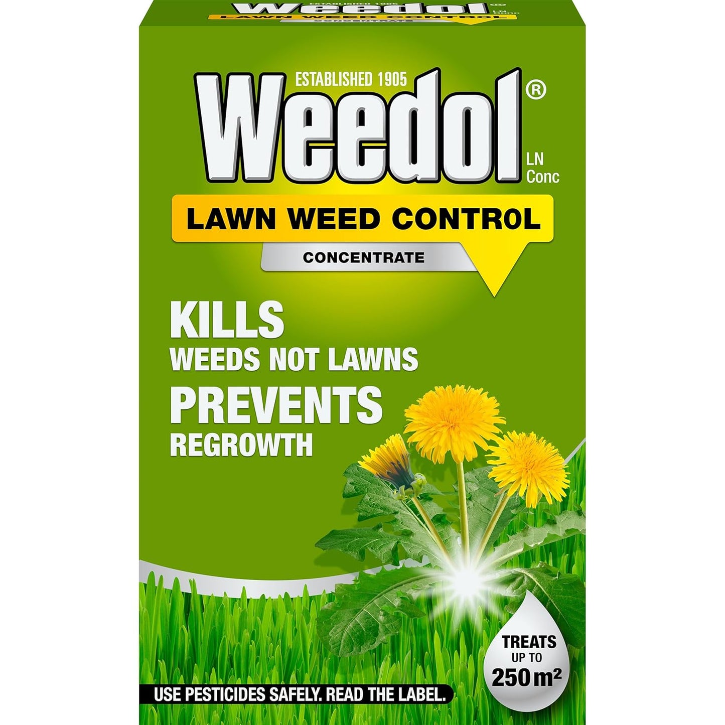 Weedol Lawn Weedkiller |  Concentrated 500ml | Kills Weeds Not Lawns