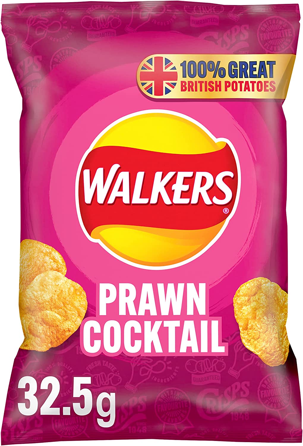 Walkers Prawn Cocktail Crisps Pack 32's