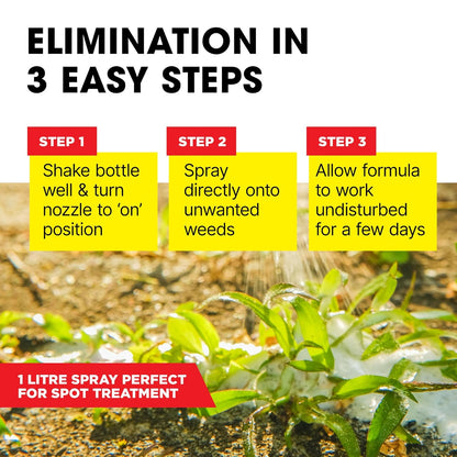 Doff NEW Ultra Weedkiller | Glyphosate Free | 1 Litre Trigger Spray