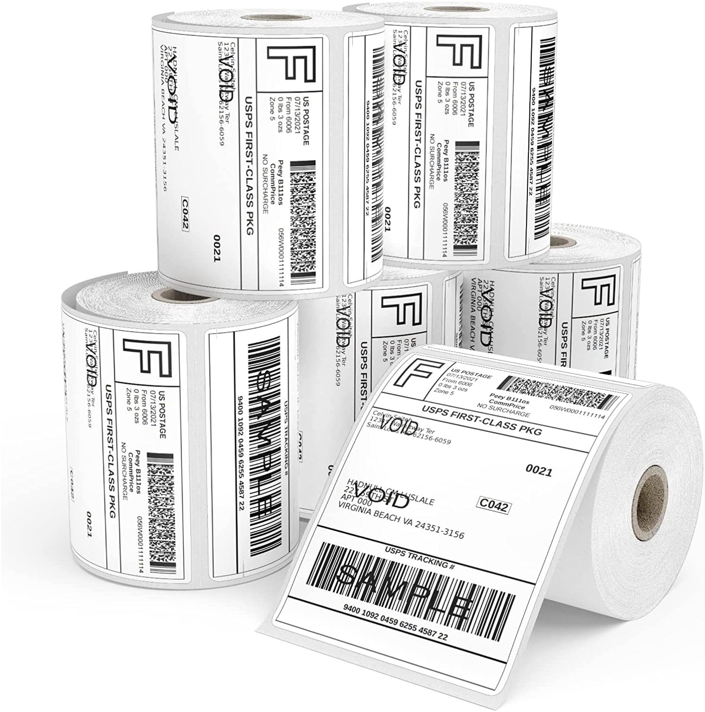 Roll-X Thermal Shipping Labels for Zebra Printer 6x4inch 250 Per Roll