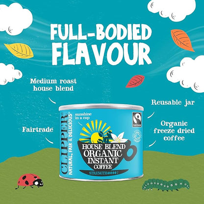Clipper Fairtrade House Blend Organic Instant Coffee 500g {278 Cups}